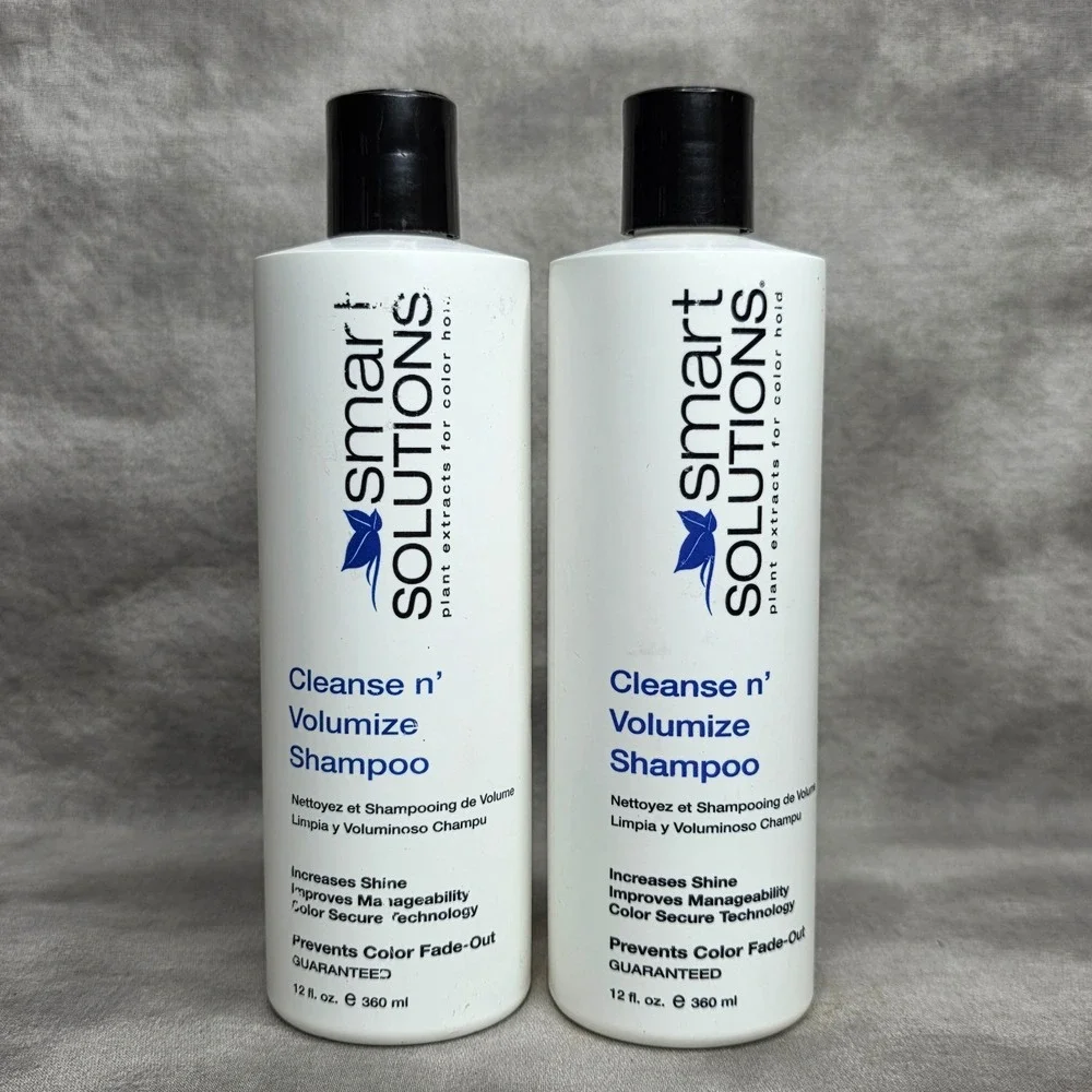 (X2) Smart Solutions Cleanse N' Volumize Shampoo 12 fl oz ea